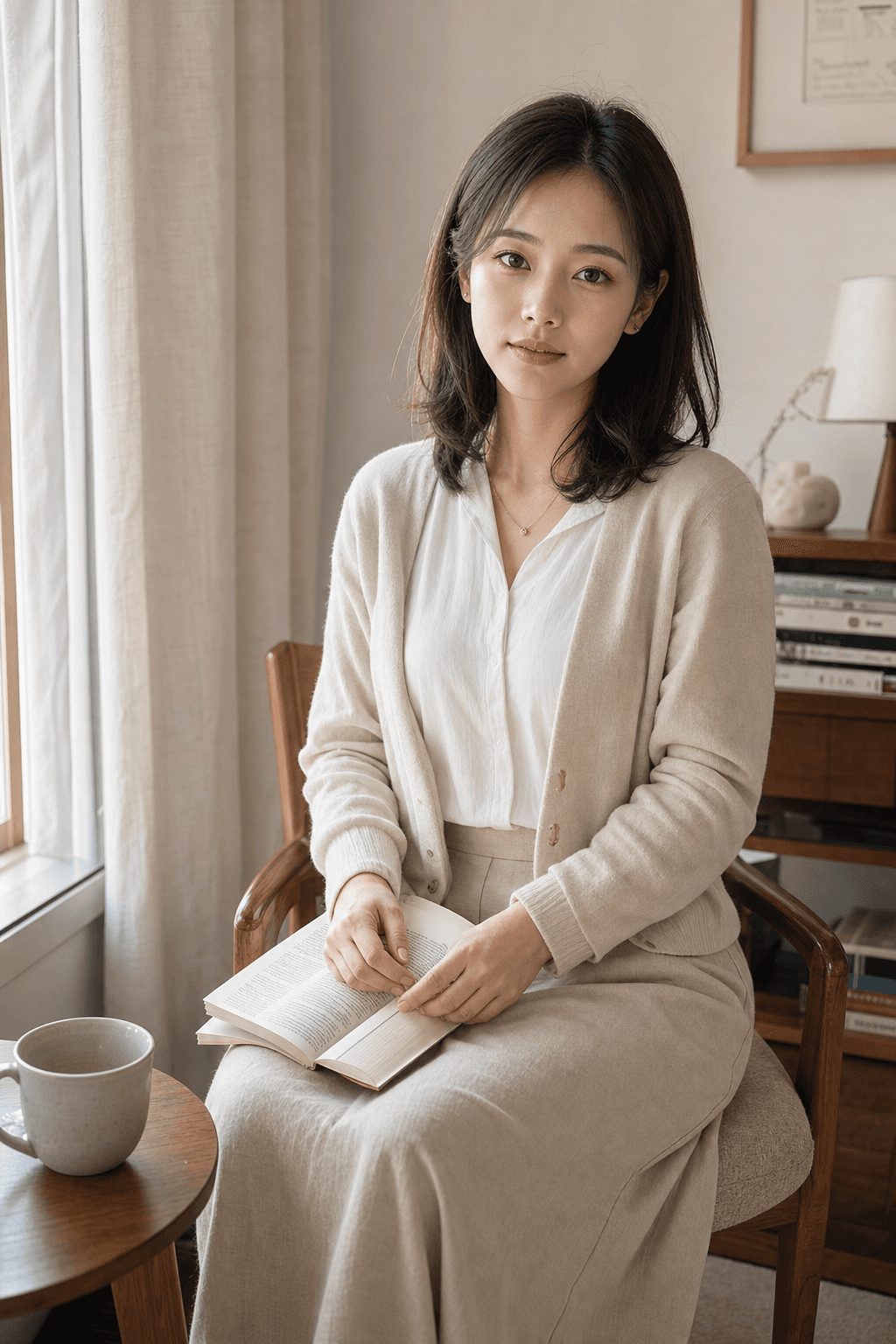Linen Reading Corner Morning