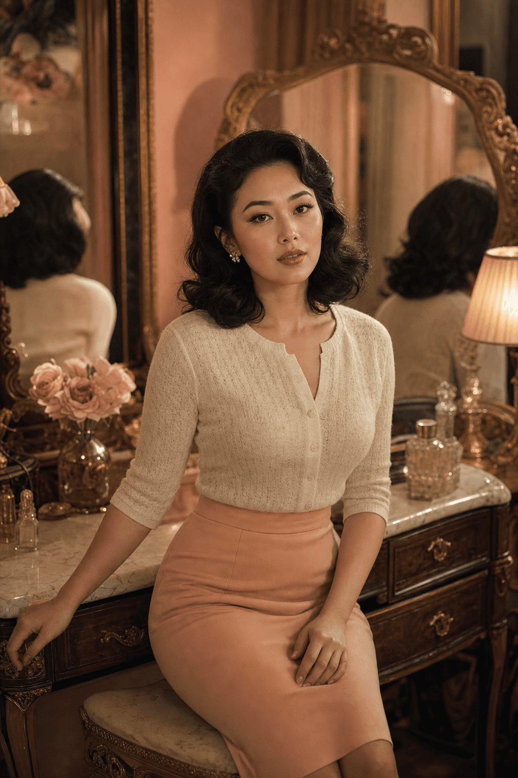 Rosewater Vintage Vanity