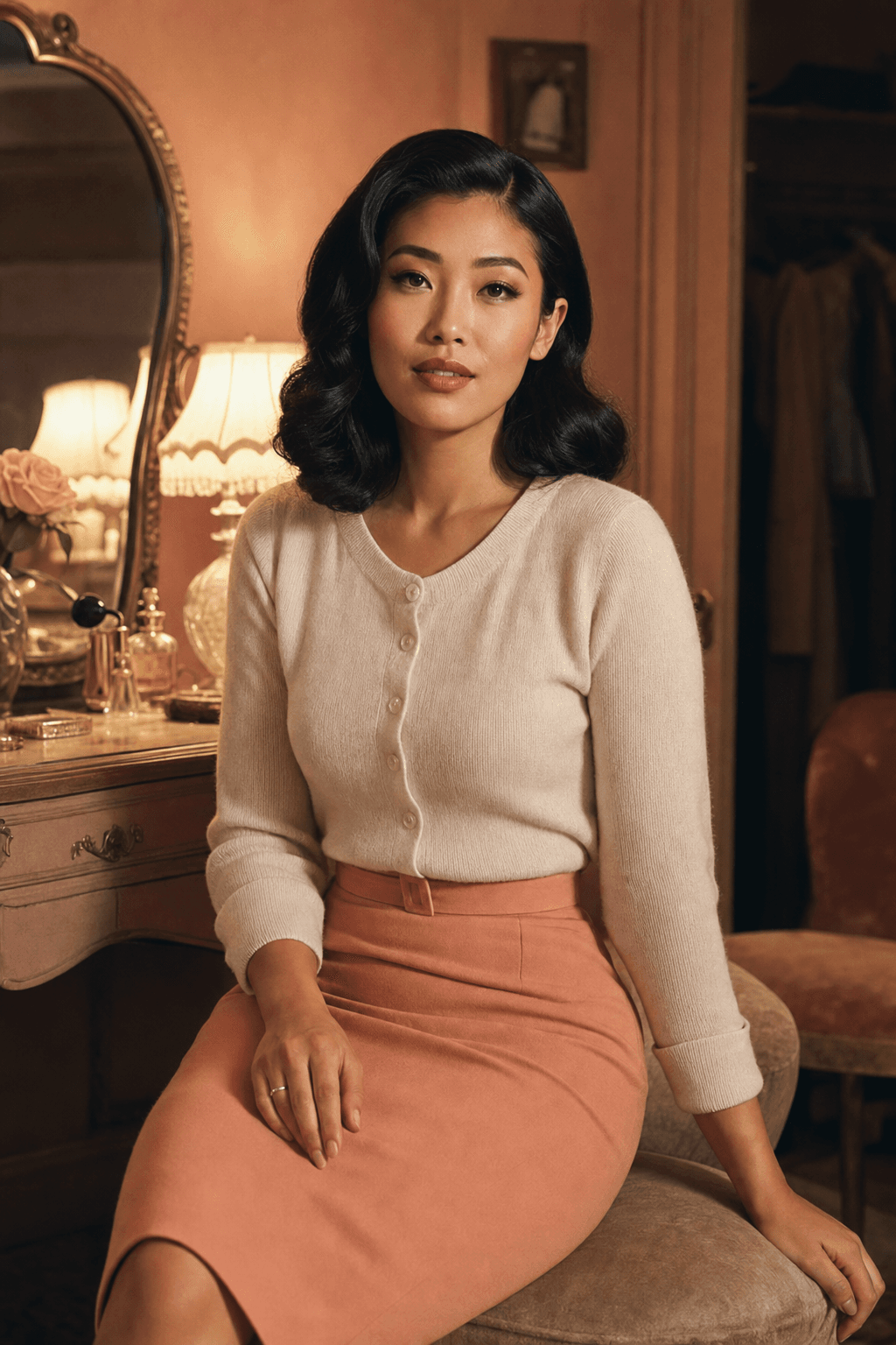 Warm Lamp Dressing Room Tailoring