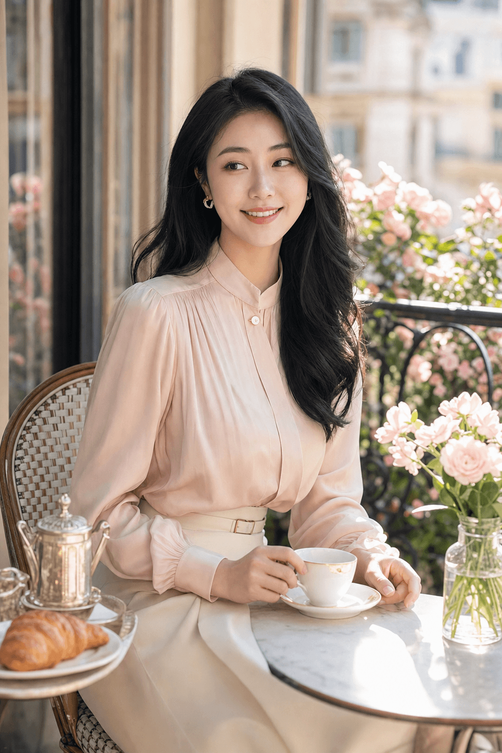 Blush Silk Breakfast Terrace