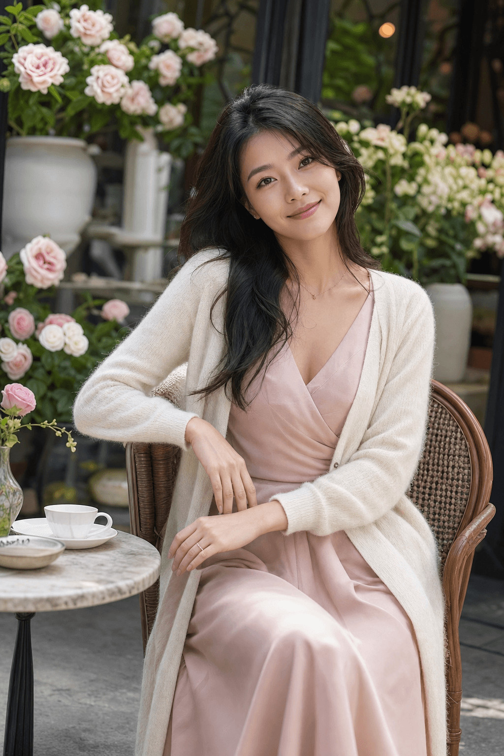 Rose Morning Cafe Garden