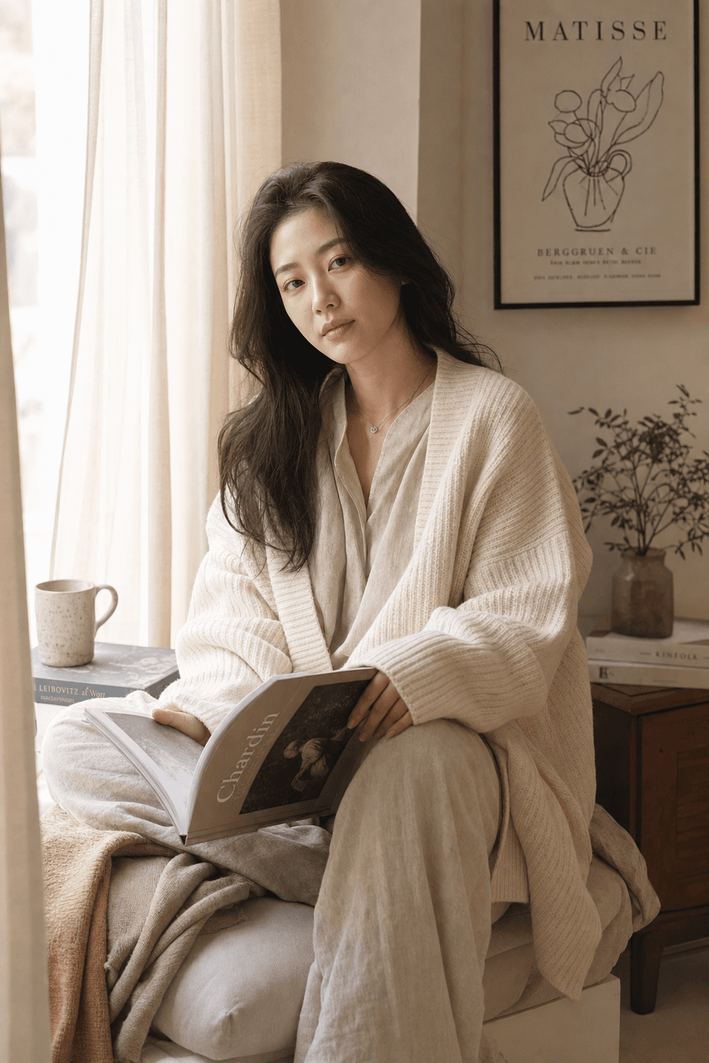Beige Morning Reading Apartment
