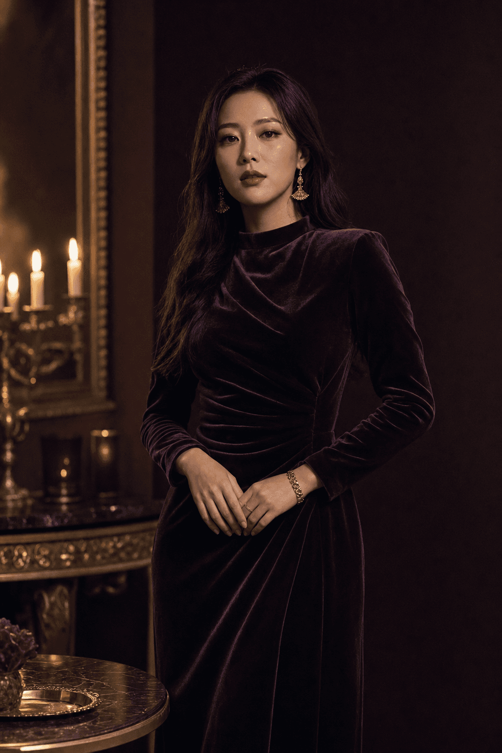 Plum Candlelight Editorial