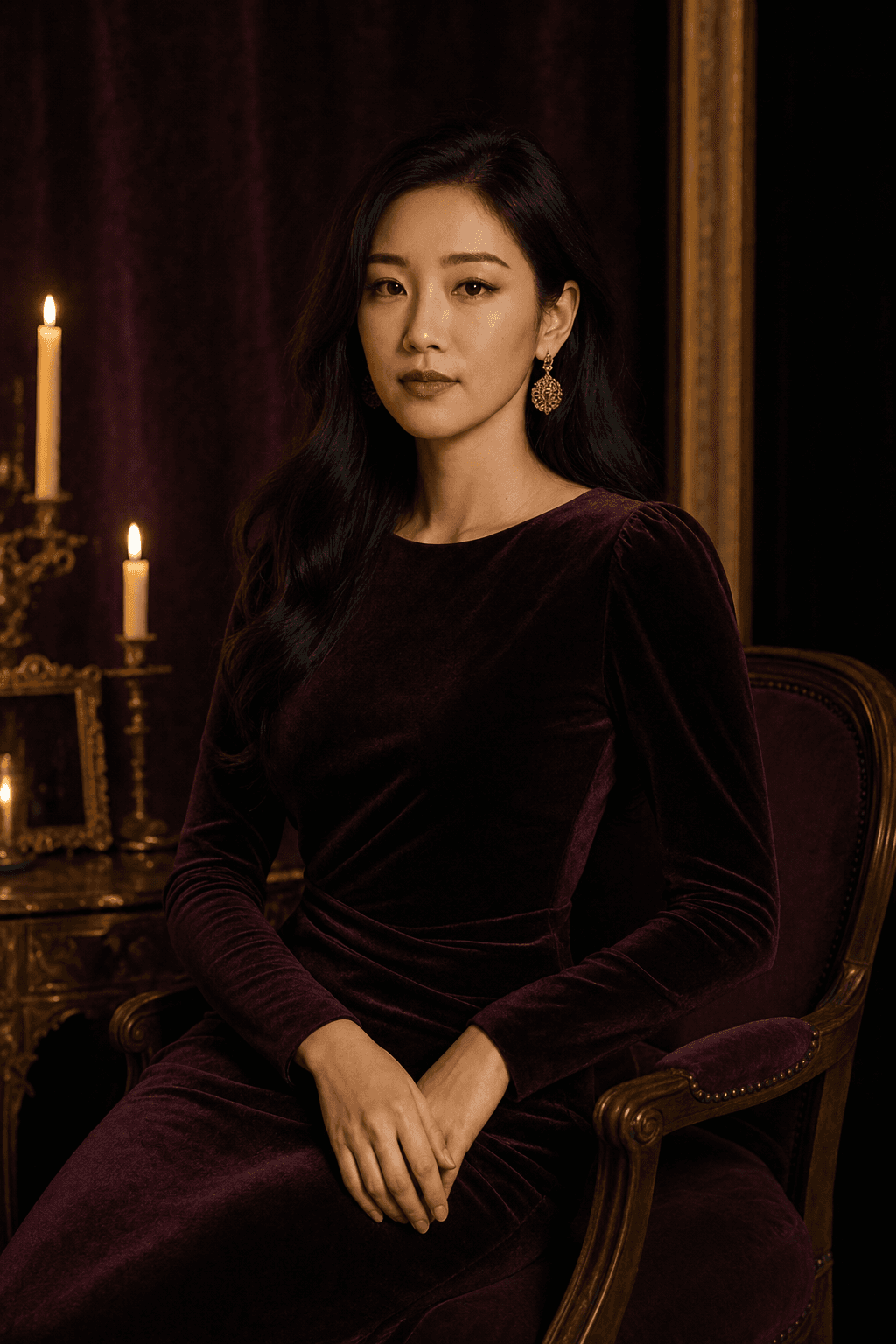 Plum Candlelight Editorial